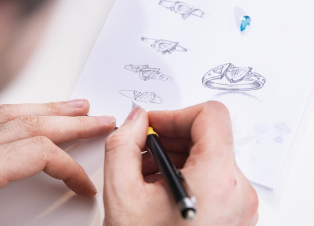 Le savoir-faire d'Esquisse Jewels à travers le dessin